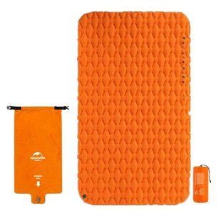 Надувний килимок двомісний Naturehike FC-11 NH19Z055-P, 200х120х6.5см, Orange (6927595735435)