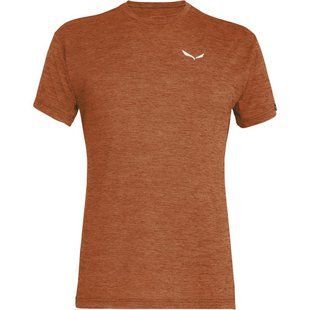 Футболка мужская Salewa PUEZ MELANGE DRY M S/S TEE, Brown Golden Melange, 48/M (26537/7246 48/M)