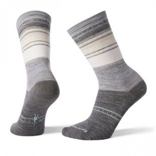 Шкарпетки жіночі Smartwool Sulawesi Stripe Crew Light Gray, р. S (SW 03900.039-S)