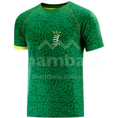 Футболка Compressport Training Tshirt SS - Camo Neon 2020, Jungle Green, L (AM00039L 604 00L)