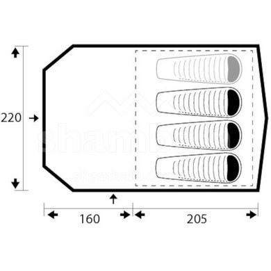 Палатка трехместная Trimm EAGLE II, Sand (8595225555654)