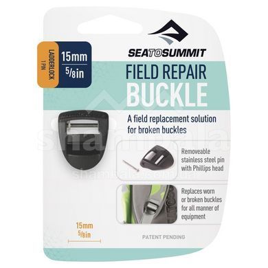 Пряжка Sea to Summit Replacement Buckle Ladderlock 1 Pin Black, 15mm (STS AZ165810)