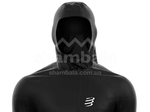 Мембранная мужская куртка Compressport Hurricane Waterproof 10/10 Jacket, Black, M (CMS AM00009B.990-M)