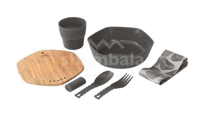 Набор пласт. посуды Robens Leaf Meal Kit Anthracite (690275)