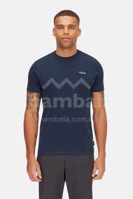 Футболка чоловіча Rab Basecamp 3 Peaks Tee, Beluga, S (RB QCC-05-BEL-SML)