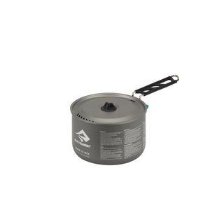 Каструля алюмінієва зі складною ручкою Alpha Pot Black, 1200 мл від Sea to Summit (STS APOTA1.2L)