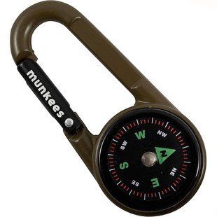Брелок-компас Munkees 3137 Thermometer Military Brown (MNKS 3137-MB)