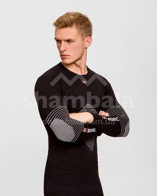 Термокофта мужская X-Bionic Energizer 4,0 Shirt Round Neck LG SL, Opal Black/Artic White, р.L (XB NG-YP06W19M.B002-L)