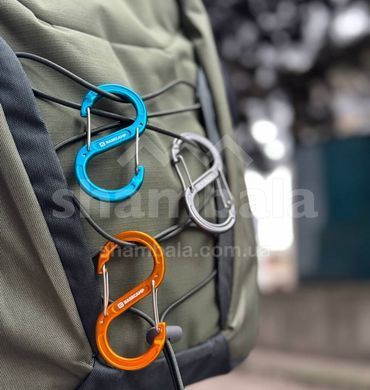 Набор алюминиевых сервисных карабинов Base Camp Sigma 8 Wire Set, 2 шт, Black/Grey (BCP 61015)