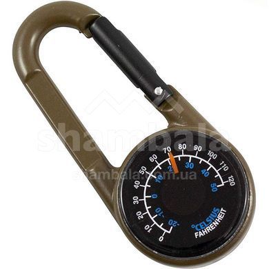 Брелок-компас Munkees 3137 Thermometer Military Brown (MNKS 3137-MB)