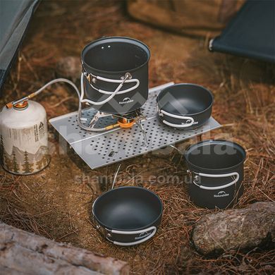 Набір посуду Naturehike NH18T018-G, Grey (6927595785515)