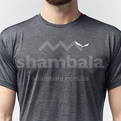 Футболка мужская Salewa PUEZ MELANGE DRY M S/S TEE, Black Out Melange, 48/M (26537/0911 48/M)