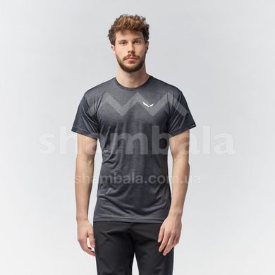 Футболка мужская Salewa PUEZ MELANGE DRY M S/S TEE, Black Out Melange, 48/M (26537/0911 48/M)