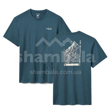 Футболка чоловіча Rab Crimp Collage Tee, Orion Blue, L (RB QCC-42-ORB-LRG)