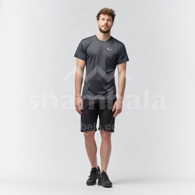 Футболка мужская Salewa PUEZ MELANGE DRY M S/S TEE, Black Out Melange, 48/M (26537/0911 48/M)