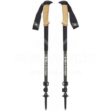 Треккинговые телескопические палки Black Diamond Alpine Carbon Cork, 63-130 см, Black (BD 112514.3010)