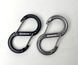 Набор алюминиевых сервисных карабинов Base Camp Sigma 8 Wire Set, 2 шт, Black/Grey (BCP 61015)
