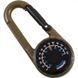 Брелок-компас Munkees 3137 Thermometer Military Brown (MNKS 3137-MB)
