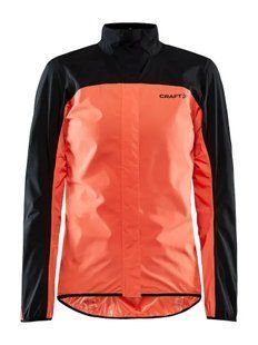 Женская мембранная велокуртка Craft CORE Endur Hydro Jacket Woman, Black/Shock, S (1910566)