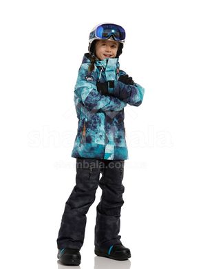 Горнолыжная детская теплая мембранная куртка Rehall Karina Jr 2021, 116 - graphic mountains aqua (60100-3012-116)