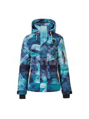 Горнолыжная детская теплая мембранная куртка Rehall Karina Jr 2021, 116 - graphic mountains aqua (60100-3012-116)