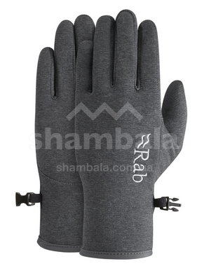 Перчатки Rab Geon Gloves, Black/Steel Marl, S (RB QAJ-01-S)