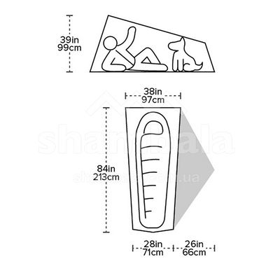 Палатка одноместная Big Agnes Tiger Wall UL1 Light, grey/yellow (TTWUL121)