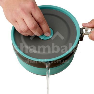 Каструля складна з чохлом Sea to Summit Frontier UL Collapsible Pot w/Sack, 2.2 L, Aqua Sea Blue (STS ACK025021-390202)
