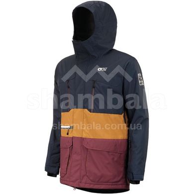 Горнолыжная мужская теплая мембранная куртка Picture Organic Pure, S - Dark Blue/Camel (MVT299A-S) 2021