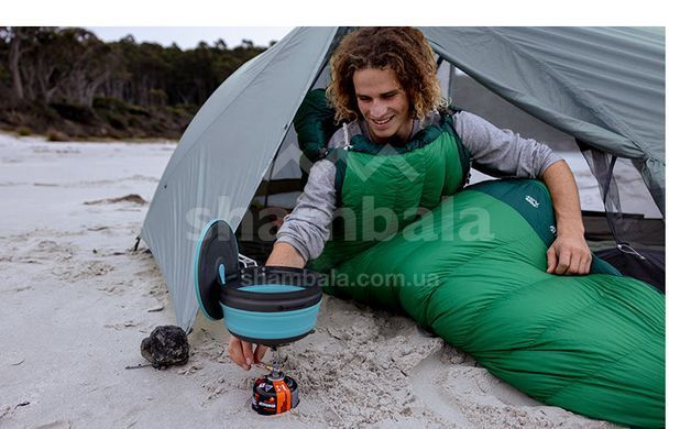 Каструля складна з чохлом Sea to Summit Frontier UL Collapsible Pot w/Sack, 2.2 L, Aqua Sea Blue (STS ACK025021-390202)