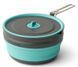 Каструля складна з чохлом Sea to Summit Frontier UL Collapsible Pot w/Sack, 2.2 L, Aqua Sea Blue (STS ACK025021-390202)
