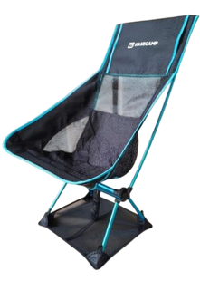 Крісло кемпінгове BaseCamp Compact L, 56х65х85см, Black/Blue (BCP 10907)