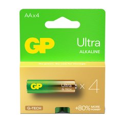 Батарейка GP Ultra Alkaline 1,5V (LR6), 4 шт (GP 15AU21-SB4)