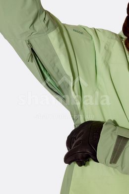 Горнолыжная женская теплая мембранная куртка Rab Novaline Jacket Wmns, Fig Green/Dark Fig Green, 12 (RB QIP-49-FDF-12)