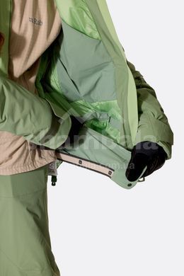 Горнолыжная женская теплая мембранная куртка Rab Novaline Jacket Wmns, Fig Green/Dark Fig Green, 12 (RB QIP-49-FDF-12)