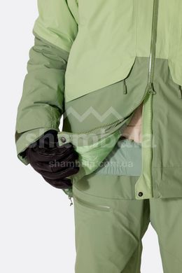 Горнолыжная женская теплая мембранная куртка Rab Novaline Jacket Wmns, Fig Green/Dark Fig Green, 12 (RB QIP-49-FDF-12)