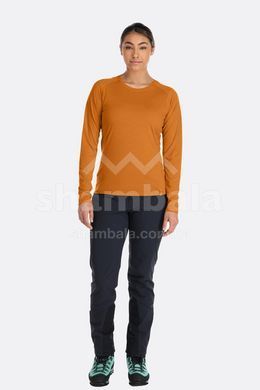 ТермоФутболка c длинным рукавом женская Rab Syncrino Base LS Tee Wmns, Graphene, 8 (QBL-33-GRH-08)