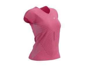 Жіноча футболка Compressport Performance SS Tshirt, Hot Pink/Aqua, M (CMS AW00094B 377 00M)
