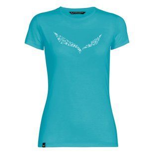 Жіноча футболка Salewa Solidlogo Dri-Release Women's Tee, Blue, 40/34 (270198176)