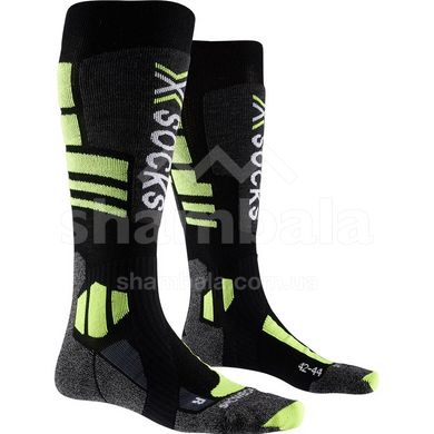 Шкарпетки X-Socks Snowboarding 4.0, Black/Grey/Phyton Yellow, 39-41 (XS WSSNW20U)
