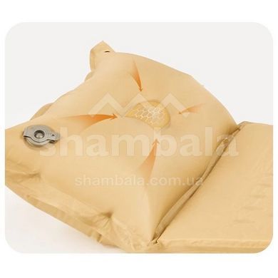 Самонадувний килимок двомісний з подушкою Naturehike CNH22DZ013, 196х132х3см, Blue (6975641889557)