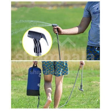 Душ кемпінговий Naturehike NH17L101-D, 11л, Blue (6927595721872)