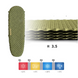Надувний килимок овальний Naturehike CNH22DZ018, 183х58х7 см, Green (6975641888536)