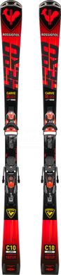 Горные лыжи + крепление Rossignol Hero Carve Konect NX 12 K GW, Black/Hot Red, 167 cm (RS RRLPJ01)