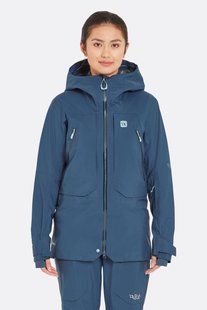 Горнолыжная женская мембранная куртка Rab Khroma Converge Jacket Wmns, Tempest Blue, 08 (QFG-28-TMB-08)