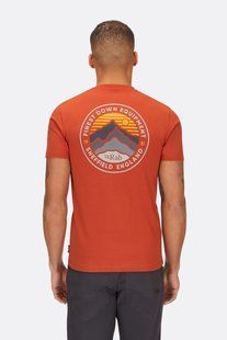 Футболка чоловіча Rab Basecamp 3 Peaks Tee, Red Clay, L (RB QCC-05-RCY-LRG)
