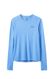 Футболка з довгим рукавом жіноча Rab Force LS Tee Wmns, Bluebird, S (RB QCC-23-BBD-10)