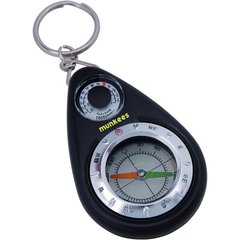 Брелок-компас Munkees 3154 Compass with Thermometer Black (MNKS 3154-BK)