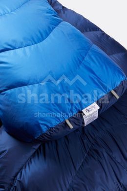 Спальний мішок Rab Neutrino 400 Regular, (-7&deg;C), 185 см - Left Zip, Nightfall Blue (RB QSM-90-NFB-REG-LZ)