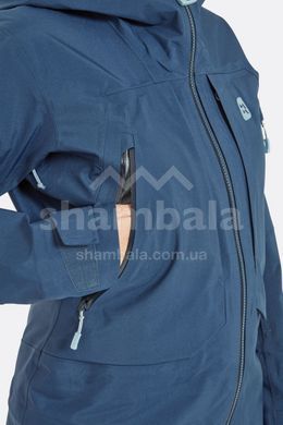 Гірськолижна жіноча мембранна куртка Rab Khroma Converge Jacket Wmns, Tempest Blue, 08 (QFG-28-TMB-08)